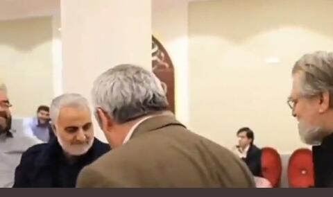 فيديو: اجتماع لقاسم سليماني مع الموساد