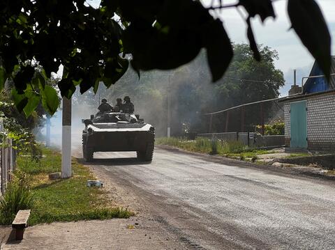 Russia's-allied Chechen Forces Claim Control of Ukraine's Lysychansk 