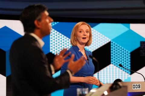UK's PM Candidates Rishi Sunak, Liz Truss Hold Live Debate