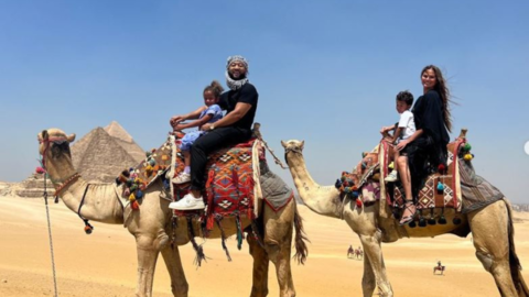 John Legend Visits The Pyramids of Egypt