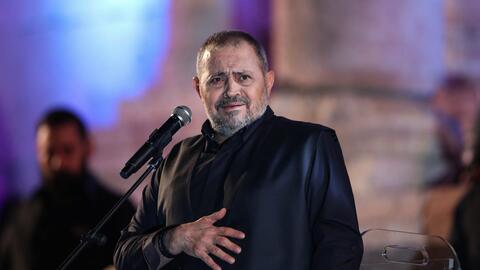 عيون جورج وسوف في اول ظهور بحفل والدها.. والفنان السوري يغني لها
