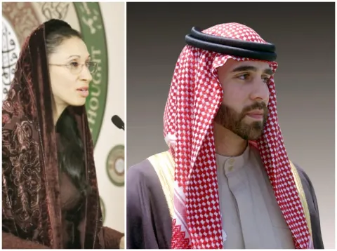الأميرة غيداء تعايد توأمها رجاء ومحمد بكلماتٍ مؤثرة (صورة)