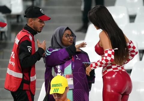 الجماهير تنتظر رد فعل الملكة ايفانا نول بعد مباراة كرواتيا والبرازيل