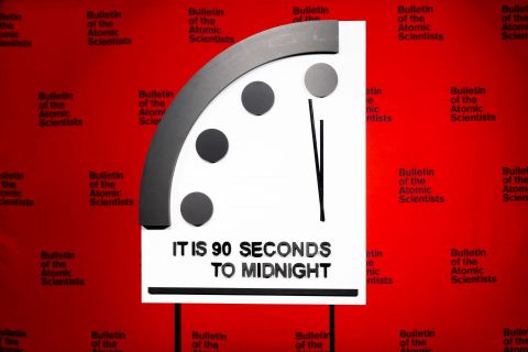 Doomsday Clock is set at 90 seconds to midnight