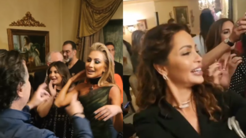 نجوم لبنان يحتفلون بعيد ميلاد رجل أعمال أردني.. وراغب علامة ومايا دياب يرقصان على 