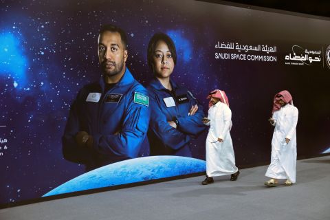 Saudi 1st woman astronaut sends message from space
