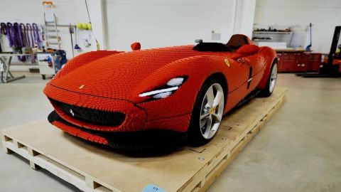 Lego Ferrari convertible unveiled in Denmark