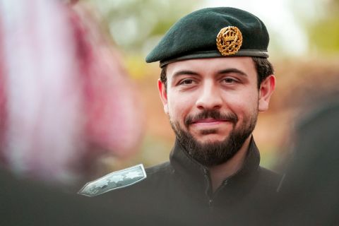 Crown Prince of Jordan arrives for his wedding