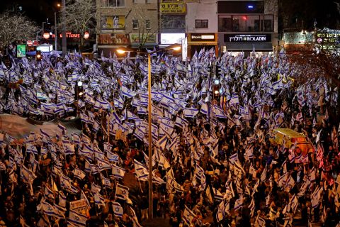 150k Protesters fill Israeli streets against judicial reform