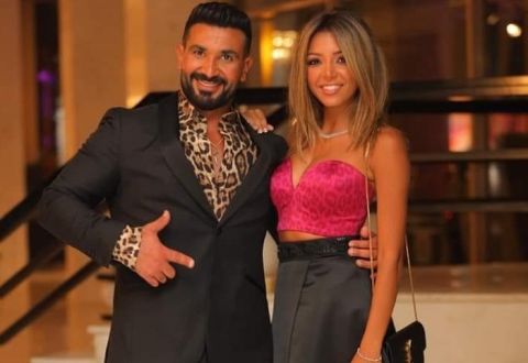 أحمد سعد يحتفل بعيد ميلاد زوجته: (وش الخير و السعد)