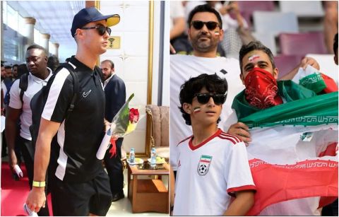 الطفل الايراني يبكي للقاء رونالدو.. وهذا ما فعله الأخير معه
