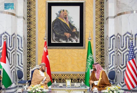 Saudi crown prince visits Oman, meets Sultan Haitham