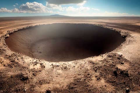  Mysterious pit appears in Morocco after the earthquake