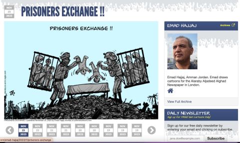 رسام الكاريكاتير عماد حجاج مُتهم بالإساءة لحماس.. هل ساوى بين الجلاد والضحية؟