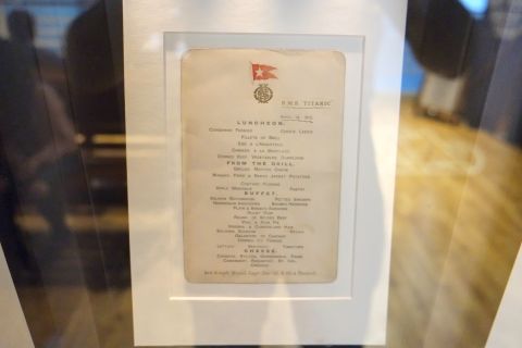 Titanic first class dinner menu sold for $100,000