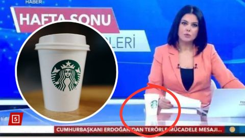كوب ستاربكس يتسبب في طرد مذيعة تركية من وظيفتها