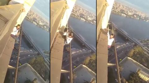 Video: Egyptian woman falls from 26th floor of famous hotel in Cairo
