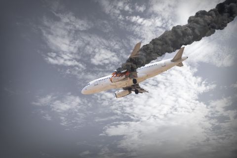 Passenger Boeing aircraft engulfed in flames in Miami!