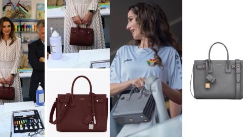 الأميرة رجوة والملكة رانيا يجتمعان على حب حقيبة ساك دي جور من سان لوران