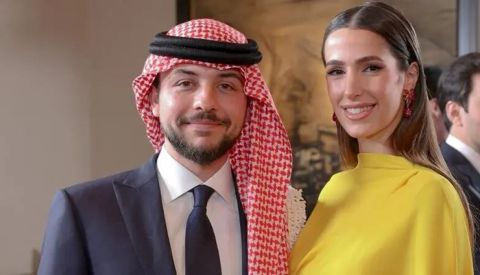 الأميرة رجوة والأمير الحسين يستعدان لاستقبال طفلهما الأول