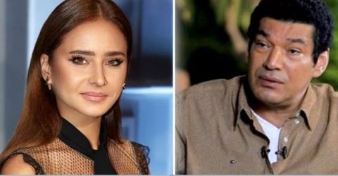 باسم سمرة يعتذر لنيللي كريم على الهواء و النجمة ترد