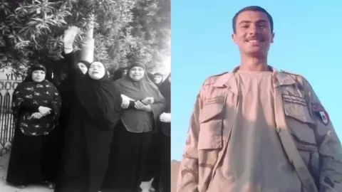 فيديو مؤثر لوالدة الجندي المصري عبد الله رمضان