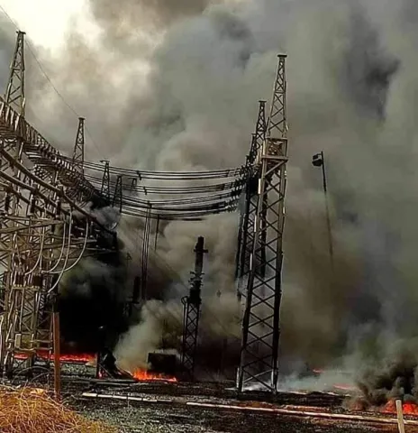 السودان: حريق بمحطة الخرطوم أكبر محطات توليد الكهرباء في البلاد.
