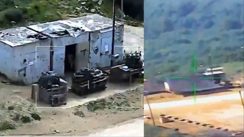 Watch: Hezbollah and Israel exchange fire on military sites and sensitive areas