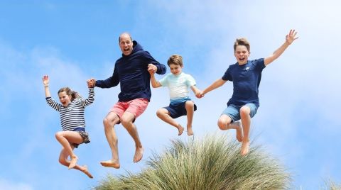Prince William celebrated Father's day with his three children without princess Kate Middleton