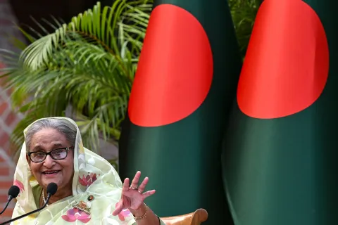 Bangladesh Prime Minister Hasina resigns and flees the country