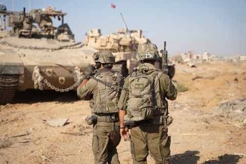 Israeli strikes kill 25 in Gaza, including displaced women and children, since morning