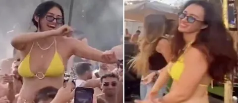 أسيرة سابقة لدى حماس تحتفل