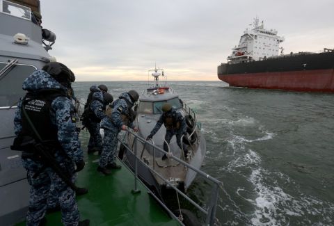 Russian forces claim major strike on ship supplying western weapons to Ukraine