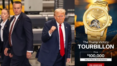 At $100,000, Trump launches a watch bearing his name, sparking public outrage