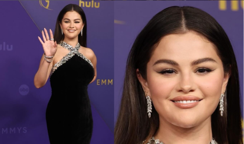 Emmys 2024.. سيلينا غوميز أنيقة بفستان مصنوع خصيصا لها من رالف لورين