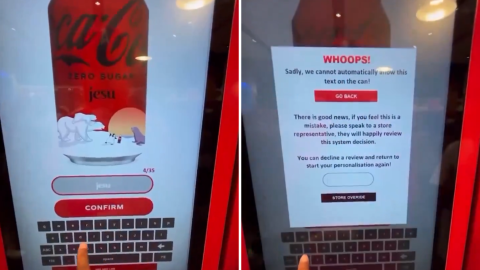 Coca-Cola accused of banning the word 'Jesus' but allowing 'Praise Satan' on custom cans