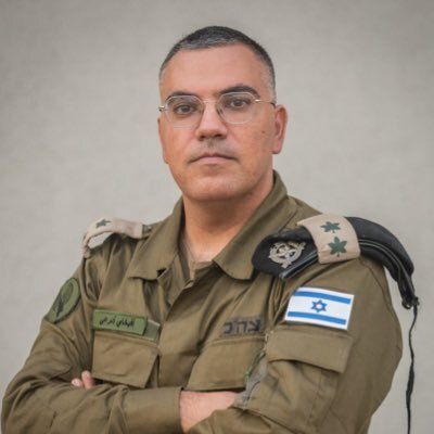 A spokesperson for the Israeli army delivers a message to Hassan Nasrallah's daughter