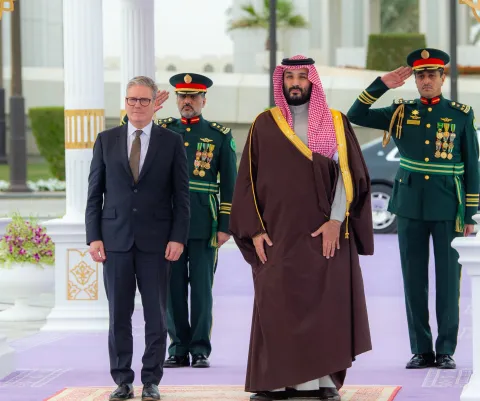 UK Prime Minister meets Saudi Crown Prince in Riyadh