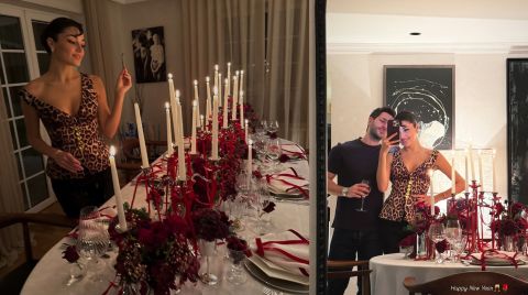 Hande Erçel and Hakan Sabancı ring in 2025 with an intimate New Year celebration