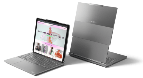 Lenovo unveils its rollable screen laptop