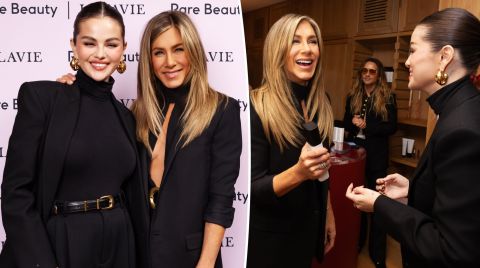 Jennifer Aniston and Selena Gomez celebrate Galentine’s Day with Rare Beauty and LolaVie