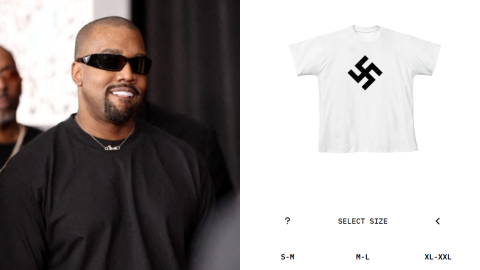 Swastika t-shirt for $20: Kanye West's Yeezy store sparks outrage