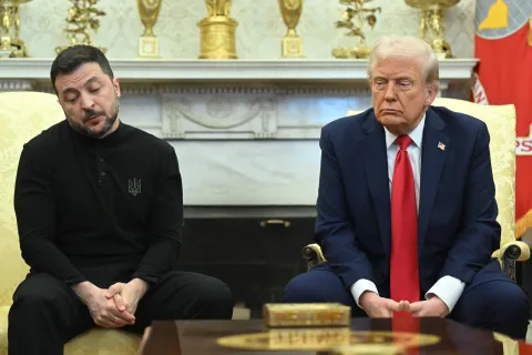 Did Trump eat Zelensky's lunch after their verbal altercation?