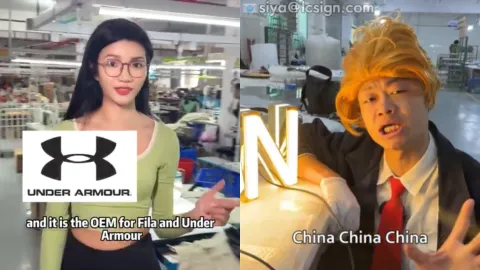 Chinese retaliate against tariffs, showcasing US brands made in China