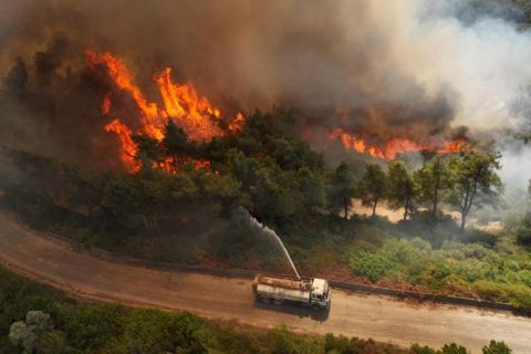 Syria announces halting the spread of fires in Latakia
