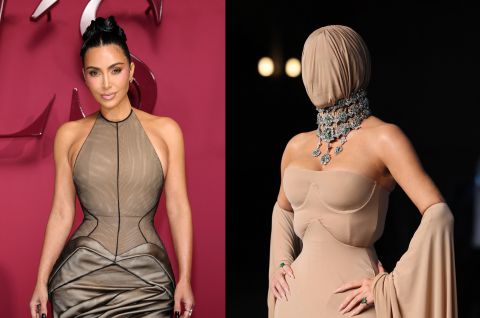 Kim Kardashian copies Kanye West at Academy Museum Gala with masked Maison Margiela