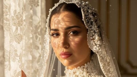 مي عز الدين تتألق بفستان زفاف مبتكر بتقنية الذكاء الاصطناعي