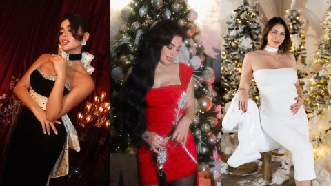 Christmas Eve glamour: Youmna Khoury, Daniella Rahme, and Haifa Wehbe christmas fashion 