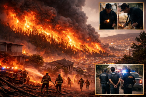 فيديو كارثي: إسرائيلي يحرق غابات تشيلي بالكامل