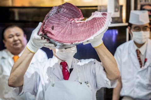 Bluefin tuna sold for over $3 million at New Year's auction in Japan 